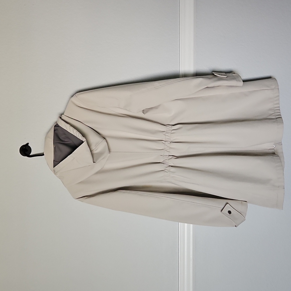 Tommy Hilfiger Trench Rain Coat Removable Hood Tan XL - Picture 4 of 11